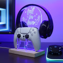 ADVPRO Fall in Love Gamer LED neon stand hgA-j0027 - Blue