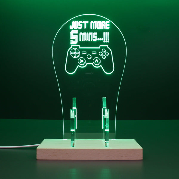 ADVPRO Just More 5 Mins! Gamer LED neon stand hgA-j0033 - Green