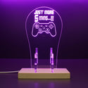 ADVPRO Just More 5 Mins! Gamer LED neon stand hgA-j0033 - Purple