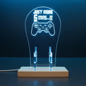 ADVPRO Just More 5 Mins! Gamer LED neon stand hgA-j0033 - Sky Blue