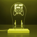 ADVPRO Just More 5 Mins! Gamer LED neon stand hgA-j0033 - Yellow