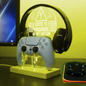 ADVPRO Game in Progress,  Do Not Disturb! Gamer LED neon stand hgA-j0034 - Yellow