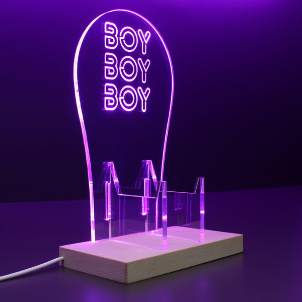 ADVPRO Boy Boy Boy Gamer LED neon stand hgA-j0037 - Purple