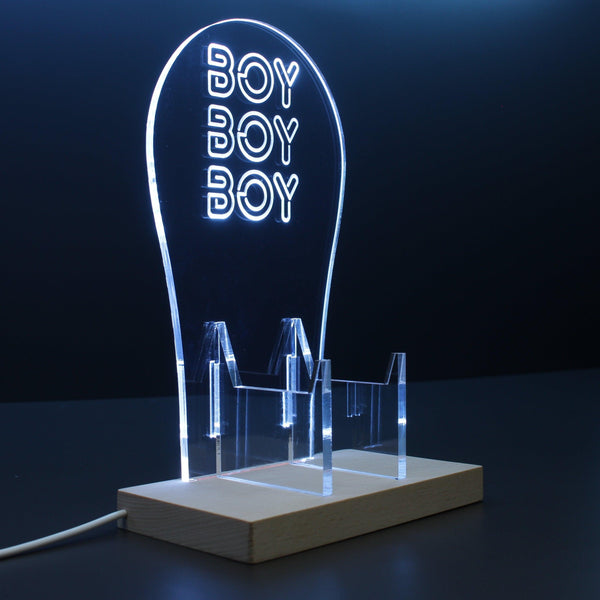 ADVPRO Boy Boy Boy Gamer LED neon stand hgA-j0037 - White