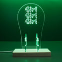 ADVPRO Girl Girl Girl Gamer LED neon stand hgA-j0038 - Green