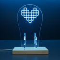 ADVPRO Digital Heart Gamer LED neon stand hgA-j0041 - Sky Blue