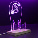 ADVPRO Win Word Inside The Light Bulb Gamer LED neon stand hgA-j0042 - Purple