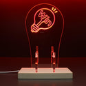 ADVPRO Win Word Inside The Light Bulb Gamer LED neon stand hgA-j0042 - Red