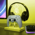 ADVPRO Spider with Cobweb Gamer LED neon stand hgA-j0043 - Yellow