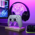 ADVPRO Game Controller Inside The Snow Globe Gamer LED neon stand hgA-j0044 - Purple