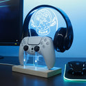 ADVPRO Game Controller Inside The Snow Globe Gamer LED neon stand hgA-j0044 - Sky Blue