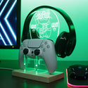 ADVPRO Win Win Cat Playing Game Gamer LED neon stand hgA-j0047 - Green