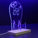 ADVPRO Balloon Dog Gamer LED neon stand hgA-j0049 - Blue