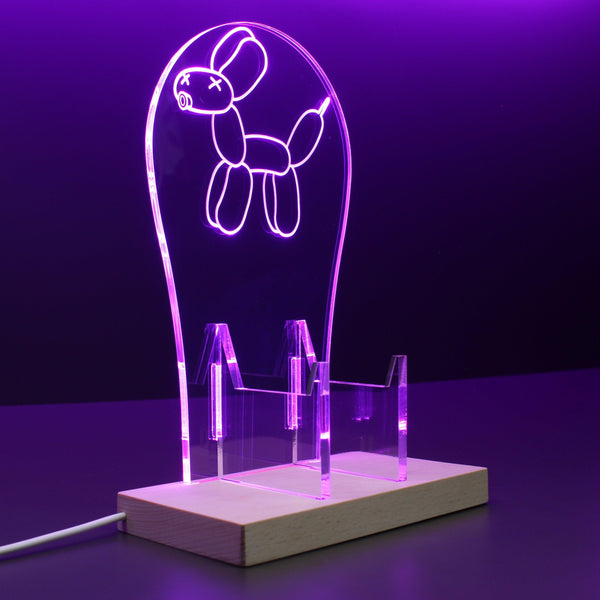 ADVPRO Balloon Dog Gamer LED neon stand hgA-j0049 - Purple