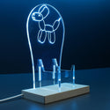 ADVPRO Balloon Dog Gamer LED neon stand hgA-j0049 - Sky Blue