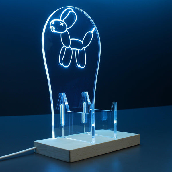 ADVPRO Balloon Dog Gamer LED neon stand hgA-j0049 - Sky Blue