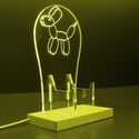 ADVPRO Balloon Dog Gamer LED neon stand hgA-j0049 - Yellow