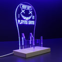 ADVPRO Keep Out I am Playing Game Gamer LED neon stand hgA-j0055 - Blue