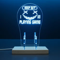 ADVPRO Keep Out I am Playing Game Gamer LED neon stand hgA-j0055 - Sky Blue