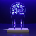 ADVPRO Playing Game 24 Hours Gamer LED neon stand hgA-j0059 - Blue