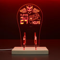 ADVPRO Playing Game 24 Hours Gamer LED neon stand hgA-j0059 - Red