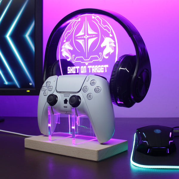 ADVPRO Shot on Target Gamer LED neon stand hgA-j0060 - Purple