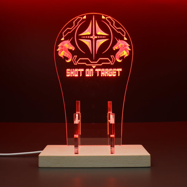 ADVPRO Shot on Target Gamer LED neon stand hgA-j0060 - Red
