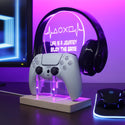 ADVPRO Life is a Journey Enjoy the Game Gamer LED neon stand hgA-j0064 - Purple