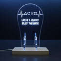 ADVPRO Life is a Journey Enjoy the Game Gamer LED neon stand hgA-j0064 - White