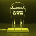 ADVPRO Life is a Journey Enjoy the Game Gamer LED neon stand hgA-j0064 - Yellow