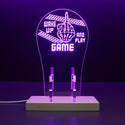 ADVPRO Wake Up and Play Game Gamer LED neon stand hgA-j0066 - Purple