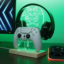 ADVPRO Cutie Devil Cat Playing Game Gamer LED neon stand hgA-j0068 - Green