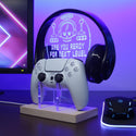 ADVPRO Are You Ready for Next Level Gamer LED neon stand hgA-j0069 - Blue