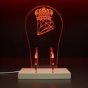 ADVPRO Crown with Diamond Gamer LED neon stand hgA-j0071 - Red
