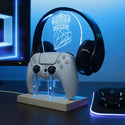 ADVPRO Crown with Diamond Gamer LED neon stand hgA-j0071 - Sky Blue