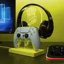 ADVPRO Crown with Diamond Gamer LED neon stand hgA-j0071 - Yellow