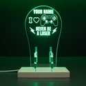 ADVPRO I love game, never be a loser Personalized Gamer LED neon stand hgA-p0001-tm - Green