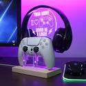 ADVPRO I love game, never be a loser Personalized Gamer LED neon stand hgA-p0001-tm - Purple