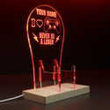 ADVPRO I love game, never be a loser Personalized Gamer LED neon stand hgA-p0001-tm - Red
