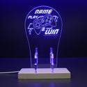 ADVPRO Play and win with game controller Personalized Gamer LED neon stand hgA-p0002-tm - Blue