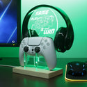 ADVPRO Play and win with game controller Personalized Gamer LED neon stand hgA-p0002-tm - Green