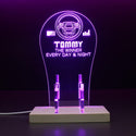 ADVPRO The winner every day and night Personalized Gamer LED neon stand hgA-p0003-tm - Purple