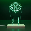 ADVPRO Skull head play game Personalized Gamer LED neon stand hgA-p0006-tm - Green