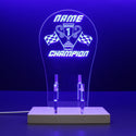 ADVPRO Be the first champion Personalized Gamer LED neon stand hgA-p0007-tm - Blue