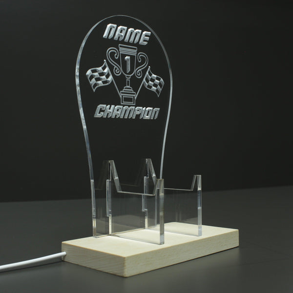 ADVPRO Be the first champion Personalized Gamer LED neon stand hgA-p0007-tm