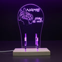 ADVPRO Play and win with game controller (other design) Personalized Gamer LED neon stand hgA-p0009-tm - Purple