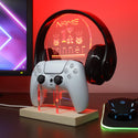 ADVPRO 1st winner with monster icons Personalized Gamer LED neon stand hgA-p0011-tm - Red