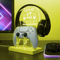 ADVPRO 1st winner with monster icons Personalized Gamer LED neon stand hgA-p0011-tm - Yellow