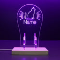 ADVPRO Cat with flashing line Personalized Gamer LED neon stand hgA-p0017-tm - Purple