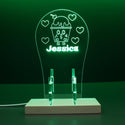 ADVPRO Happy little ice cream boy Personalized Gamer LED neon stand hgA-p0021-tm - Green